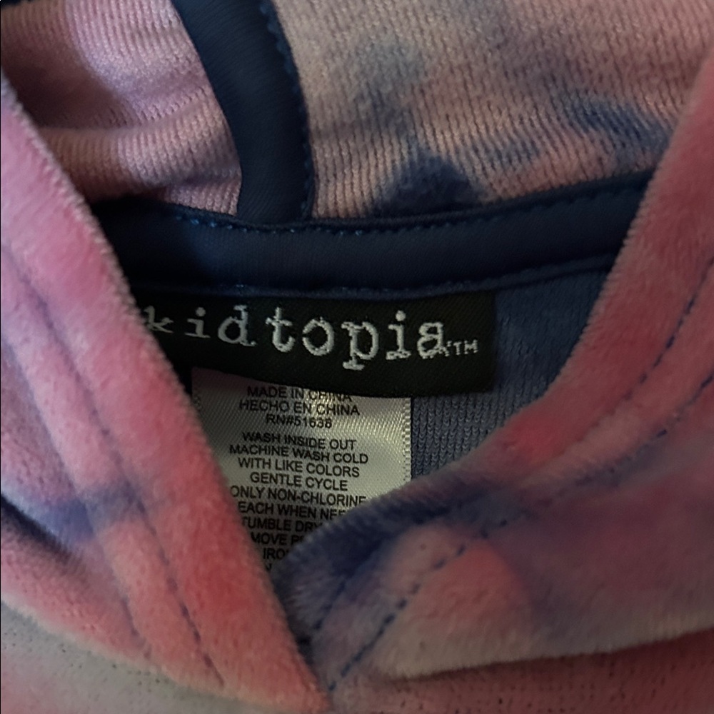 Tie-Dye Hoodie and Joggers Set Sweatsuit Tracksuit Ultra Soft Girls M - Picture 3 of 11